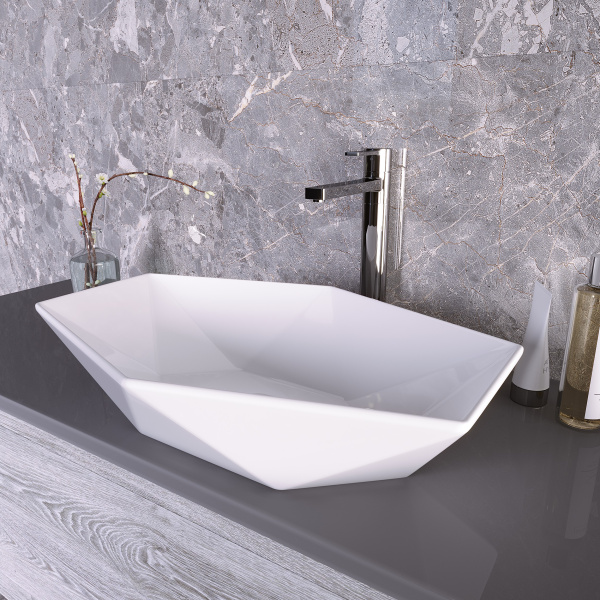 Раковина накладная (60х41,5) Grossman  GR-3030, белый